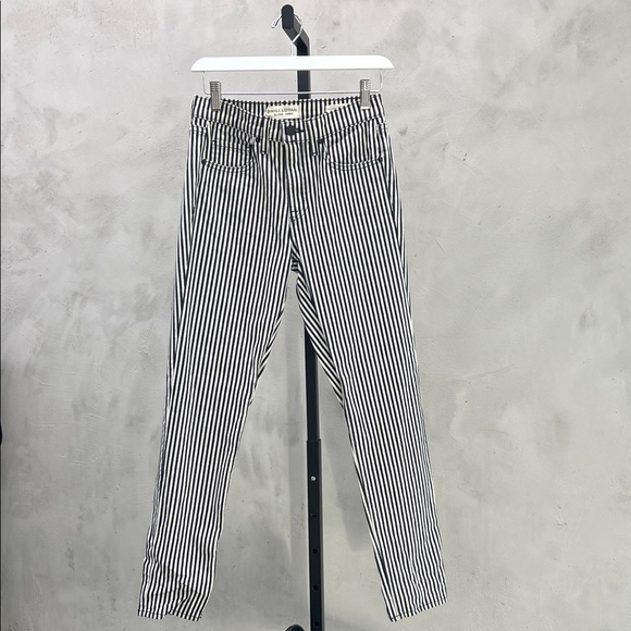 Nili Lotan Pants - Nili Lotan Black and White Striped Pants